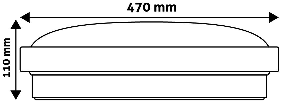 Led svítidlo typu UFO-Amelia 48W CCT- s dálkovým ovádáním